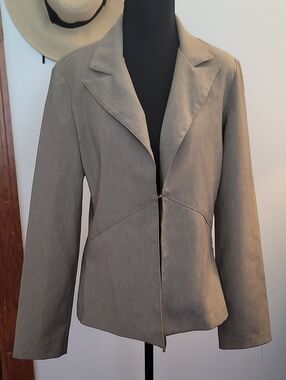 A. Byer Tan-Taupe Tailored Blazer Jacket